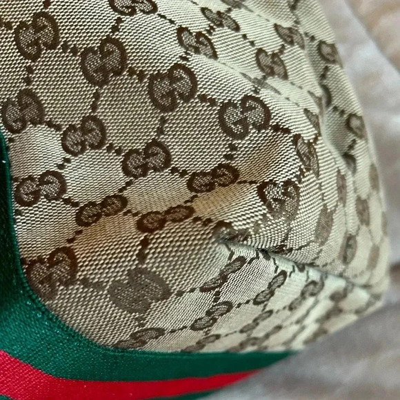 GUCCI Jolie Web Sherry Line Tote Bag GG Canvas Enamel Charms 211975 AUTH… - Picture 6 of 16